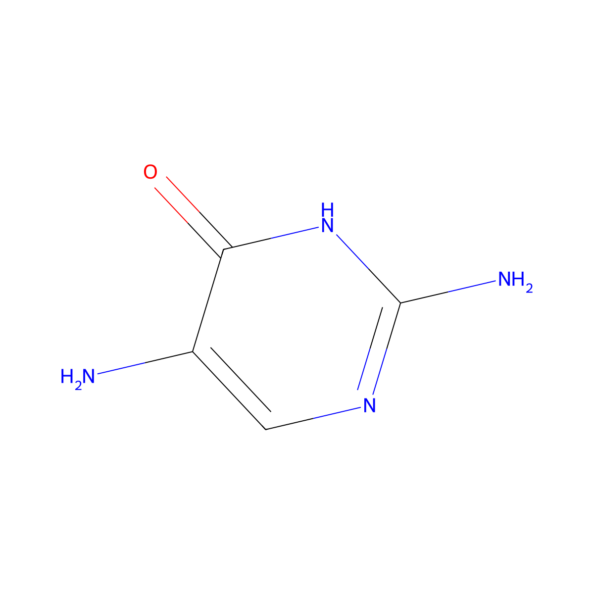 2,5-Diaminopyrimidin-4(3H)-one molecular structure, CAS 77994-12-8