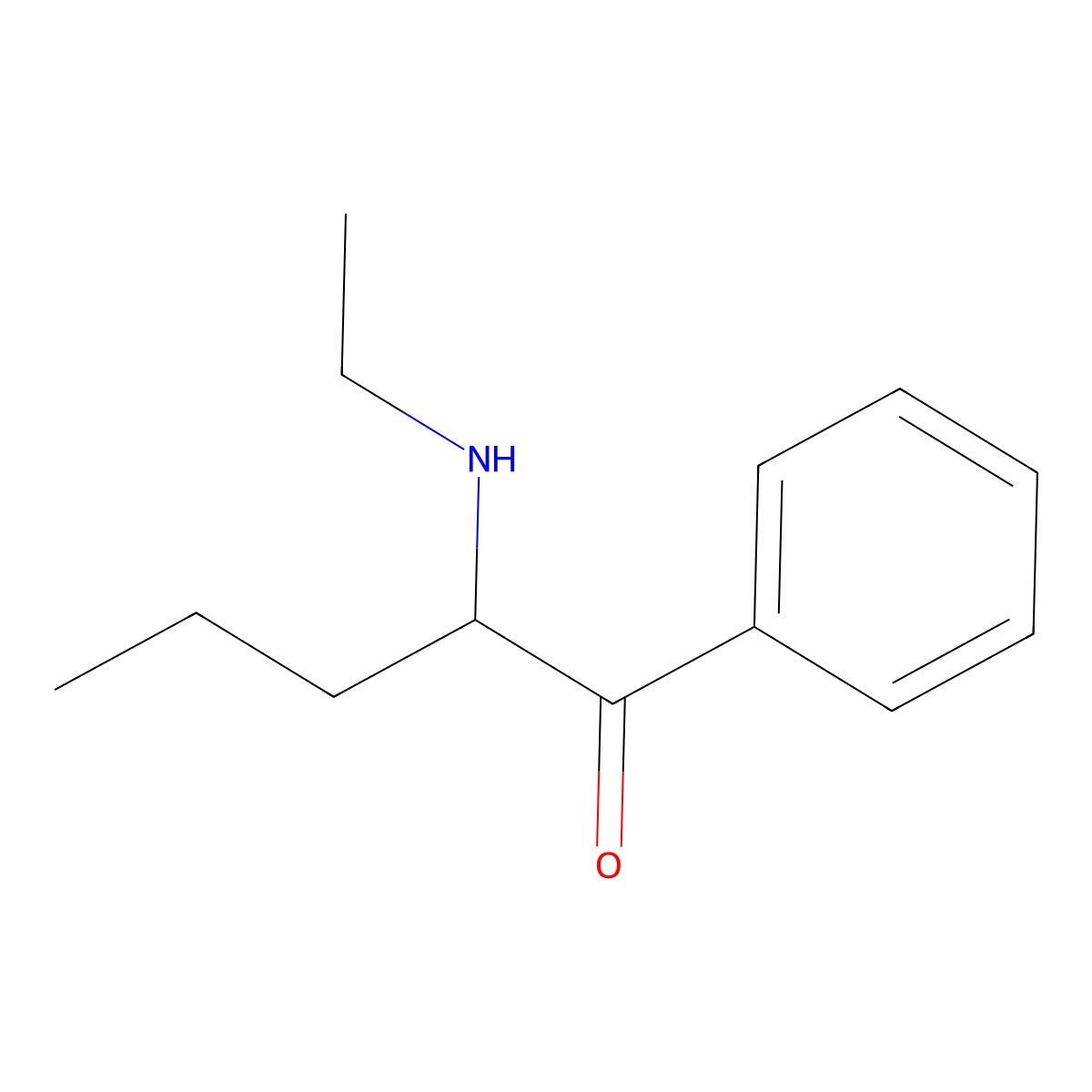 2-(Ethylamino)-1-phenyl-1-pentanone molecular structure, CAS 779974-89-9