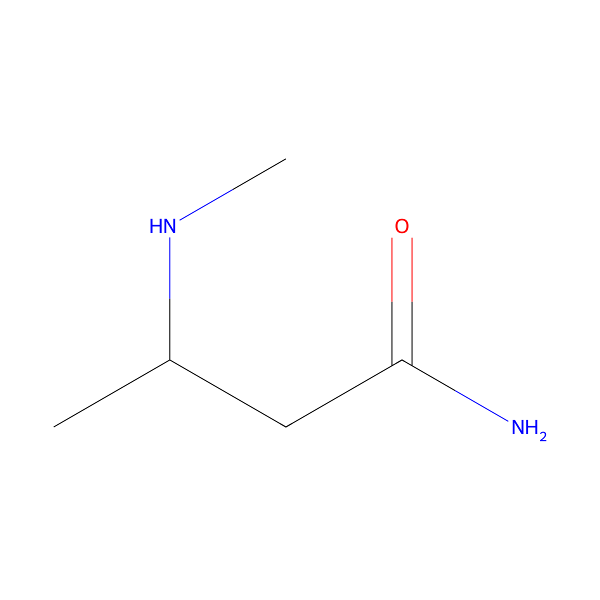 3-(Methylamino)butanamide molecular structure, CAS 779975-35-8
