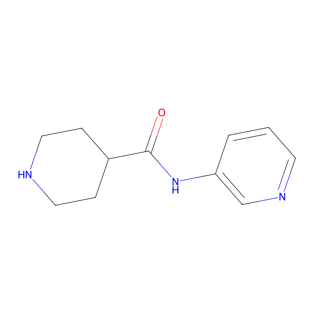 N-(Pyridin-3-YL)piperidine-4-carboxamide molecular structure, CAS 779999-14-3