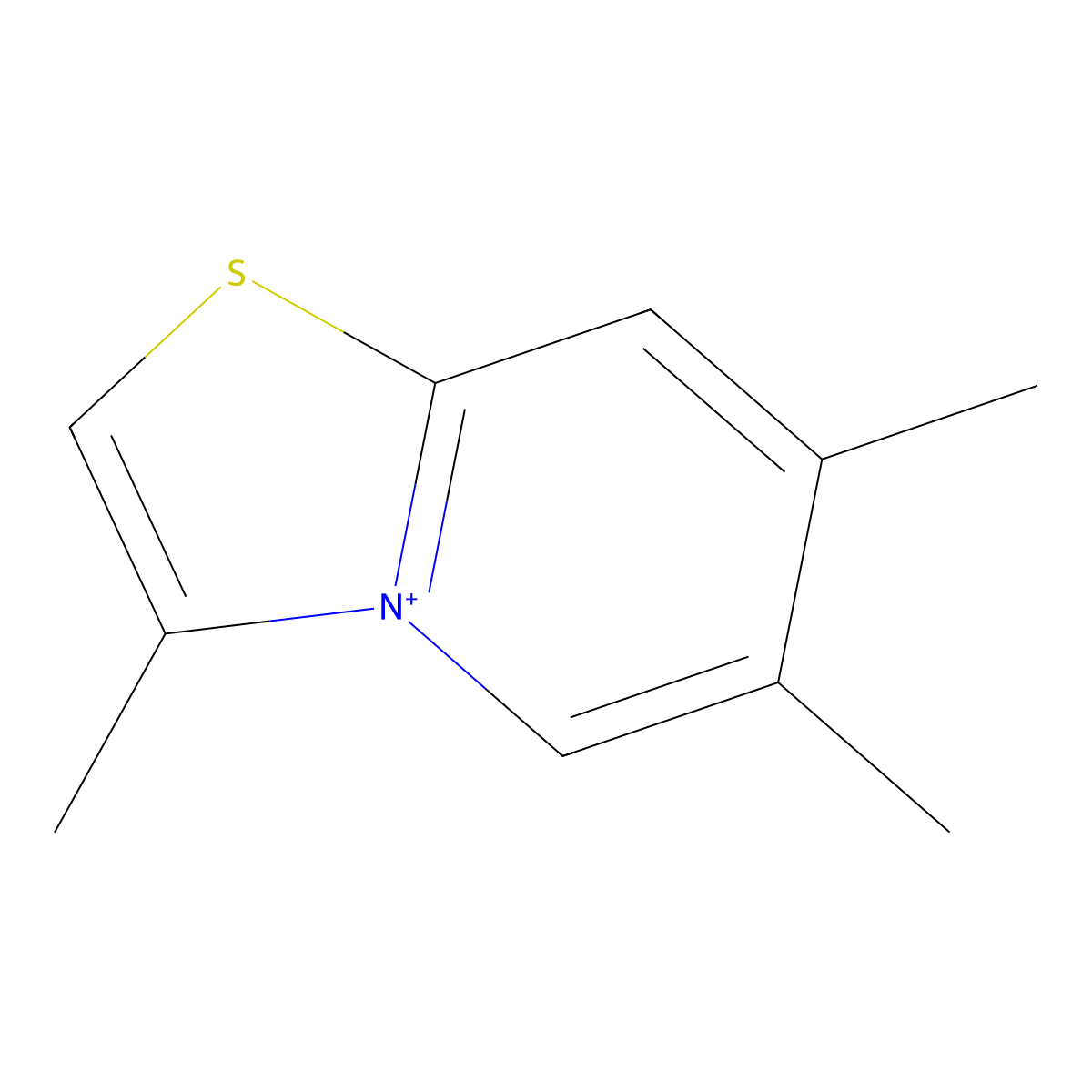 3,6,7-Trimethylthiazolo[3,2-a]pyridinium molecular structure, CAS 779999-16-5