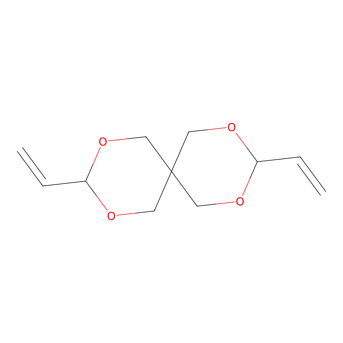 Diallylidene pentaerythritol molecular structure, CAS 78-19-3