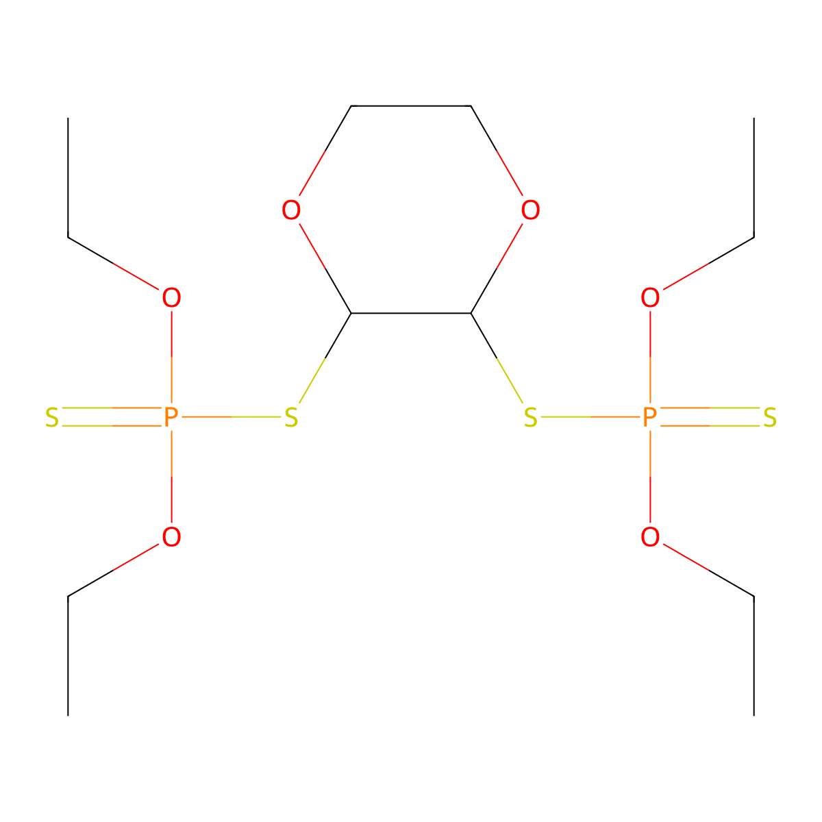 Dioxathion molecular structure, CAS 78-34-2