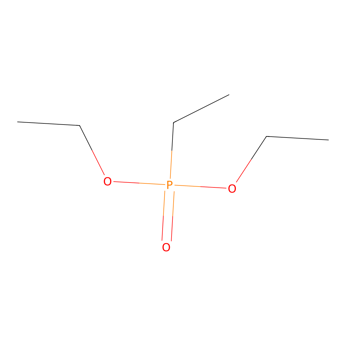 Diethyl ethylphosphonate molecular structure, CAS 78-38-6