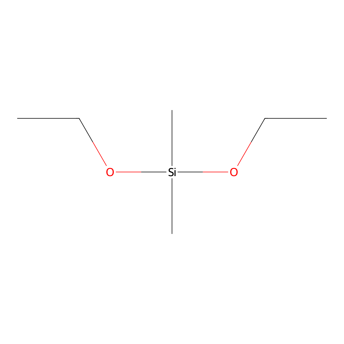 Diethoxydimethylsilane molecular structure, CAS 78-62-6