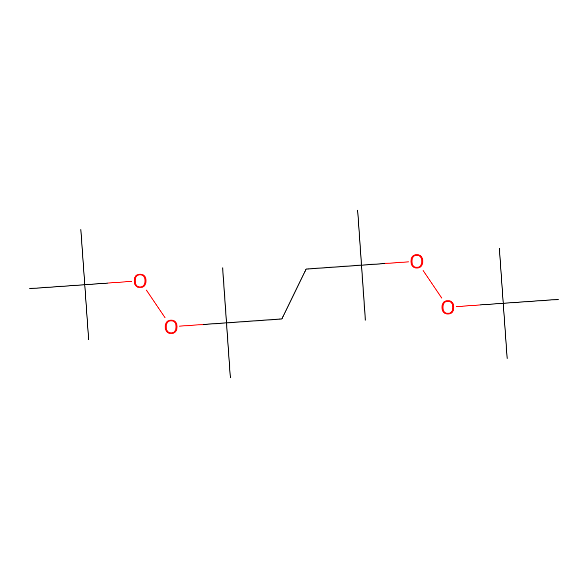 2,5-Dimethyl-2,5-di-(tert-butylperoxy)hexane molecular structure, CAS 78-63-7