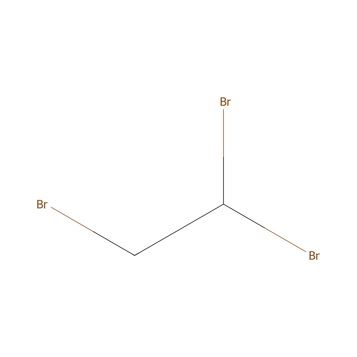 1,1,2-Tribromoethane molecular structure, CAS 78-74-0