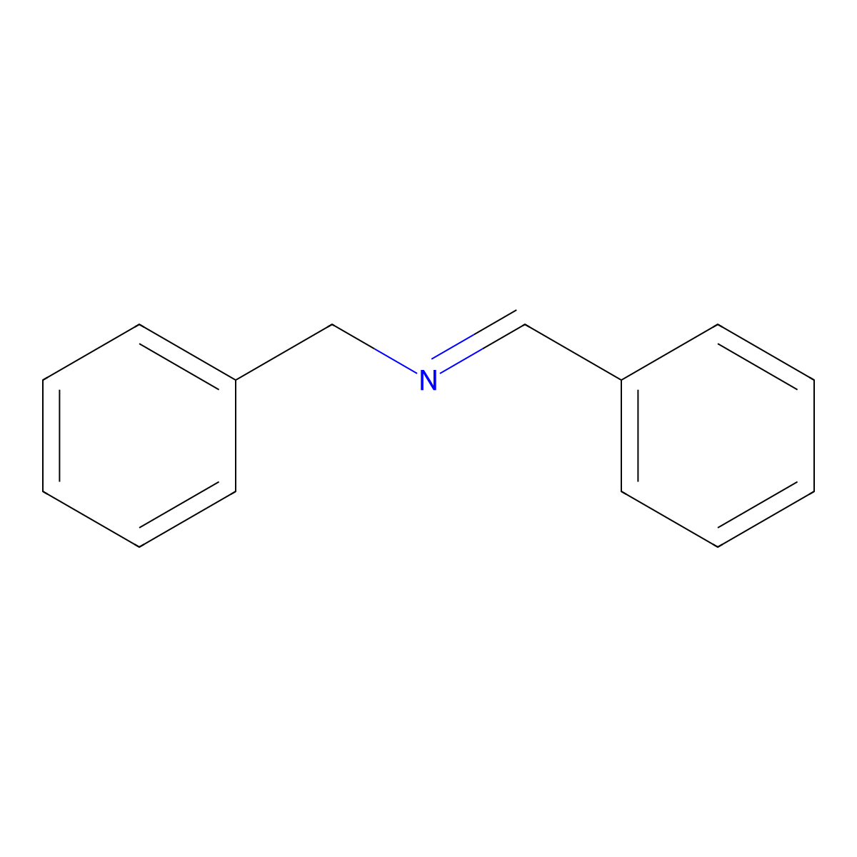 N-Benzylidenebenzylamine molecular structure, CAS 780-25-6