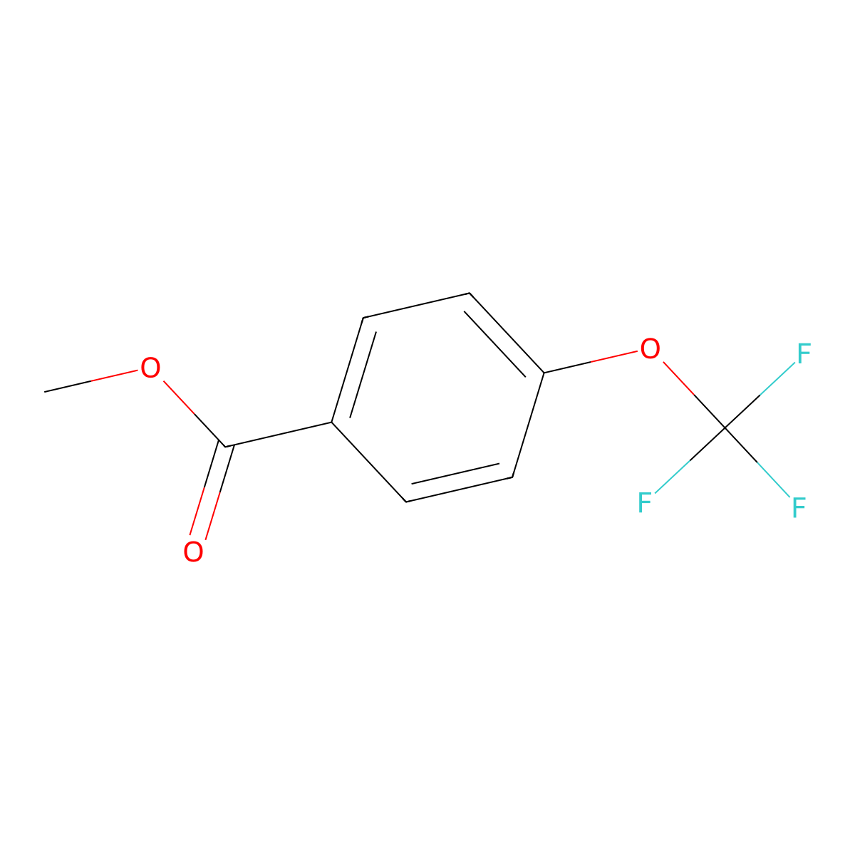 Methyl 4-(trifluoromethoxy)benzoate molecular structure, CAS 780-31-4