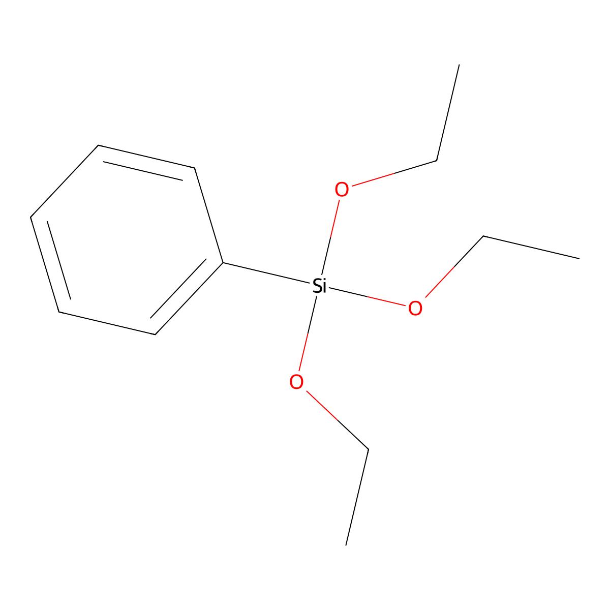 Phenyltriethoxysilane molecular structure, CAS 780-69-8