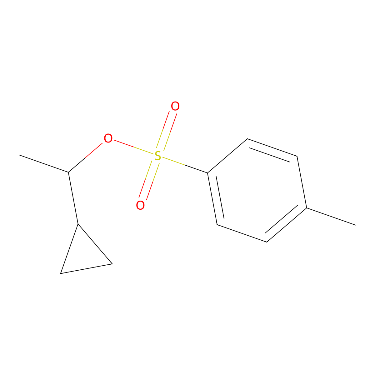 1-Cyclopropylethyl 4-methylbenzene-1-sulfonate molecular structure, CAS 780-98-3