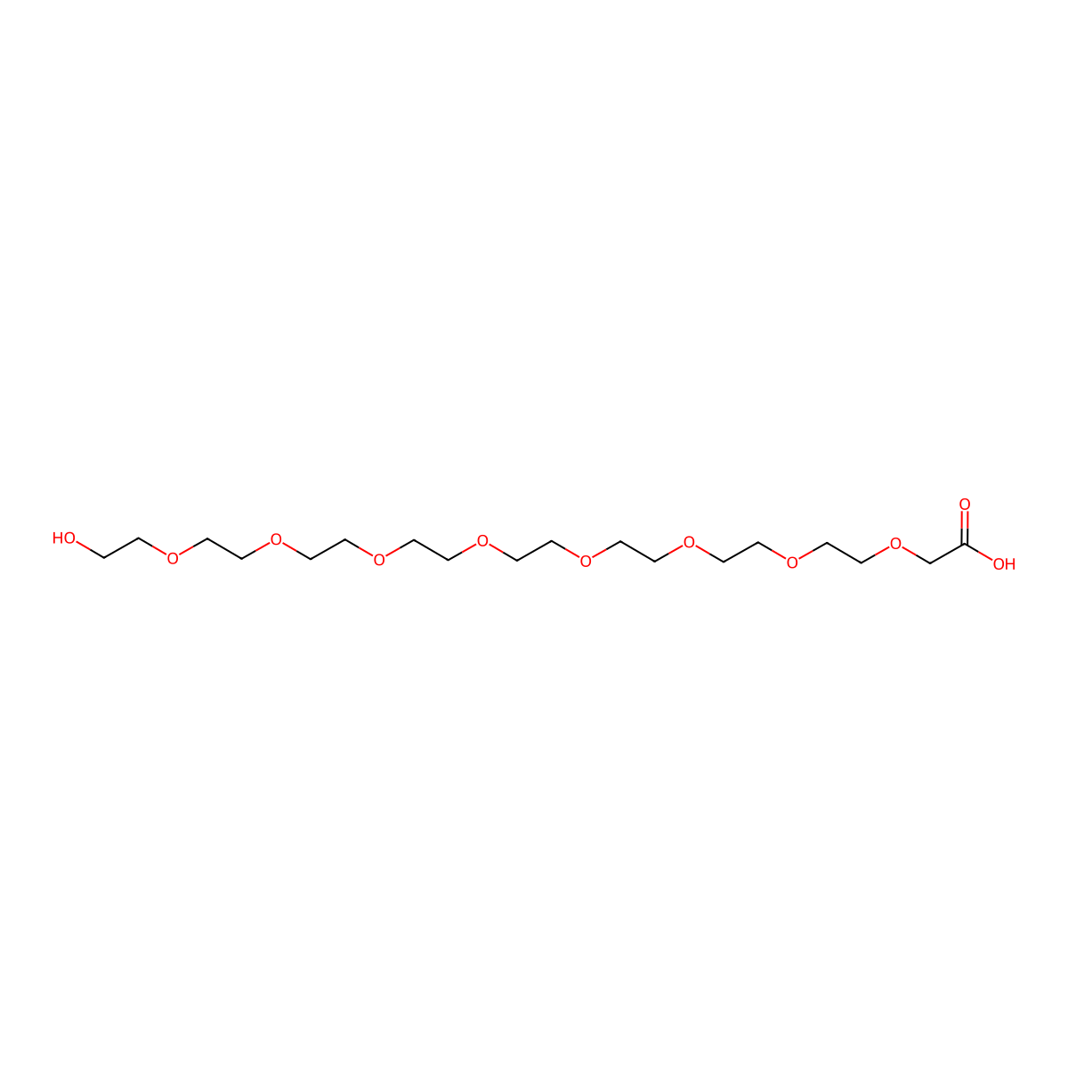 HO-Peg8-CH2cooh molecular structure, CAS 780006-30-6