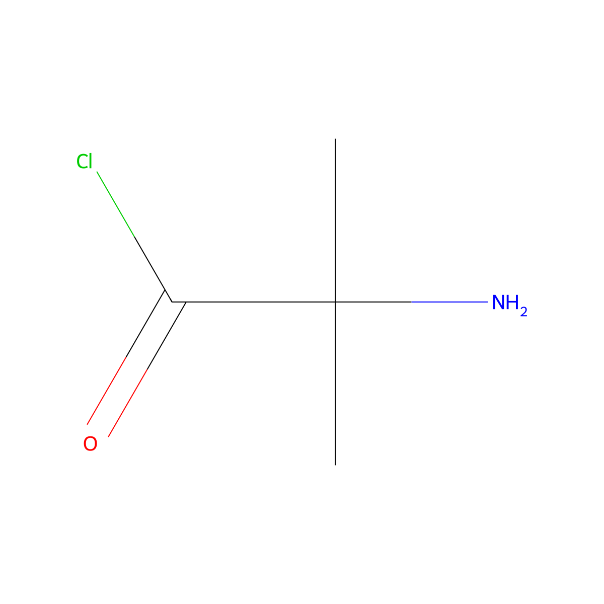 2-Amino-2-methylpropanoyl chloride molecular structure, CAS 78002-19-4