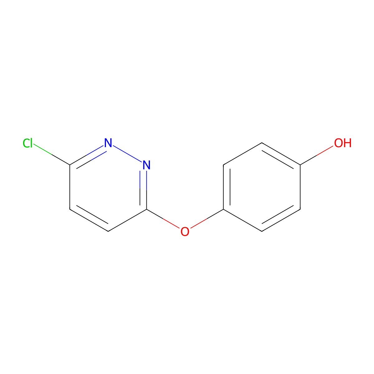 4-((6-Chloropyridazin-3-yl)oxy)phenol molecular structure, CAS 78003-50-6
