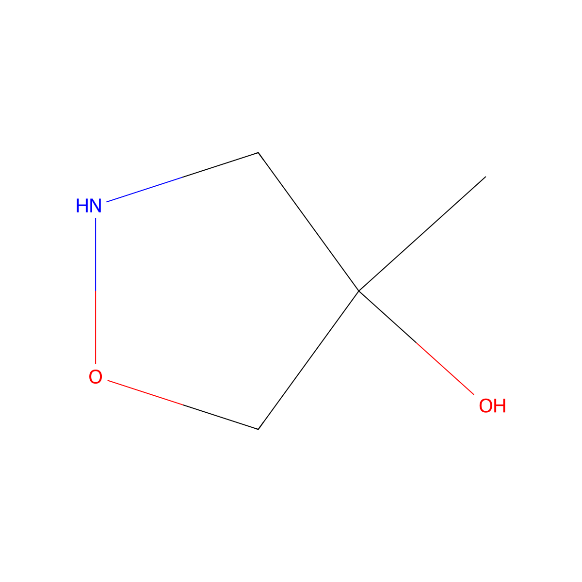 (S)-4-methylisoxazolidin-4-ol molecular structure, CAS 780036-90-0