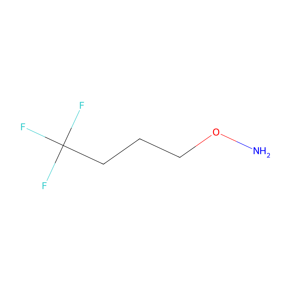 O-(4,4,4-trifluorobutyl)hydroxylamine molecular structure, CAS 780037-64-1