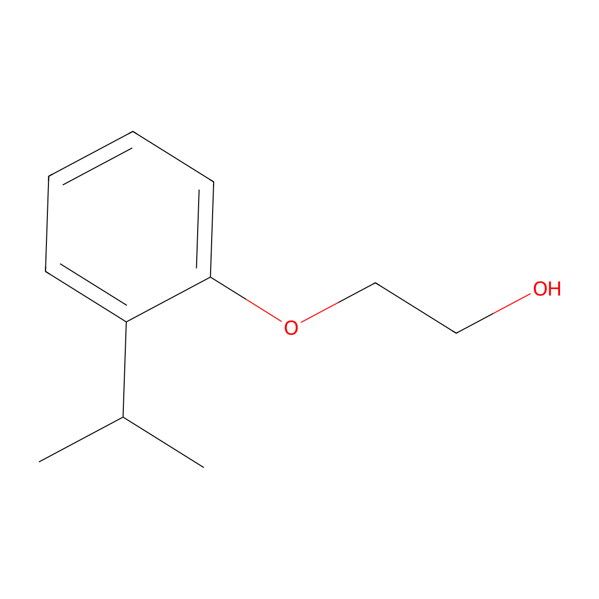 2-(2-Isopropylphenoxy)ethanol molecular structure, CAS 78014-31-0