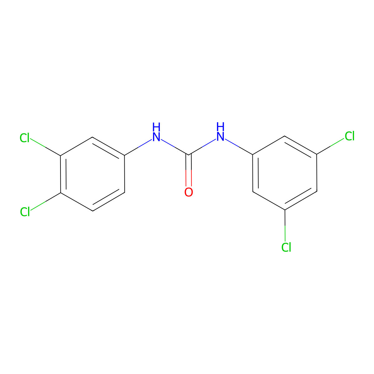 1-(3,4-Dichloro-phenyl)-3-(3,5-dichloro-phenyl)-urea molecular structure, CAS 78016-03-2