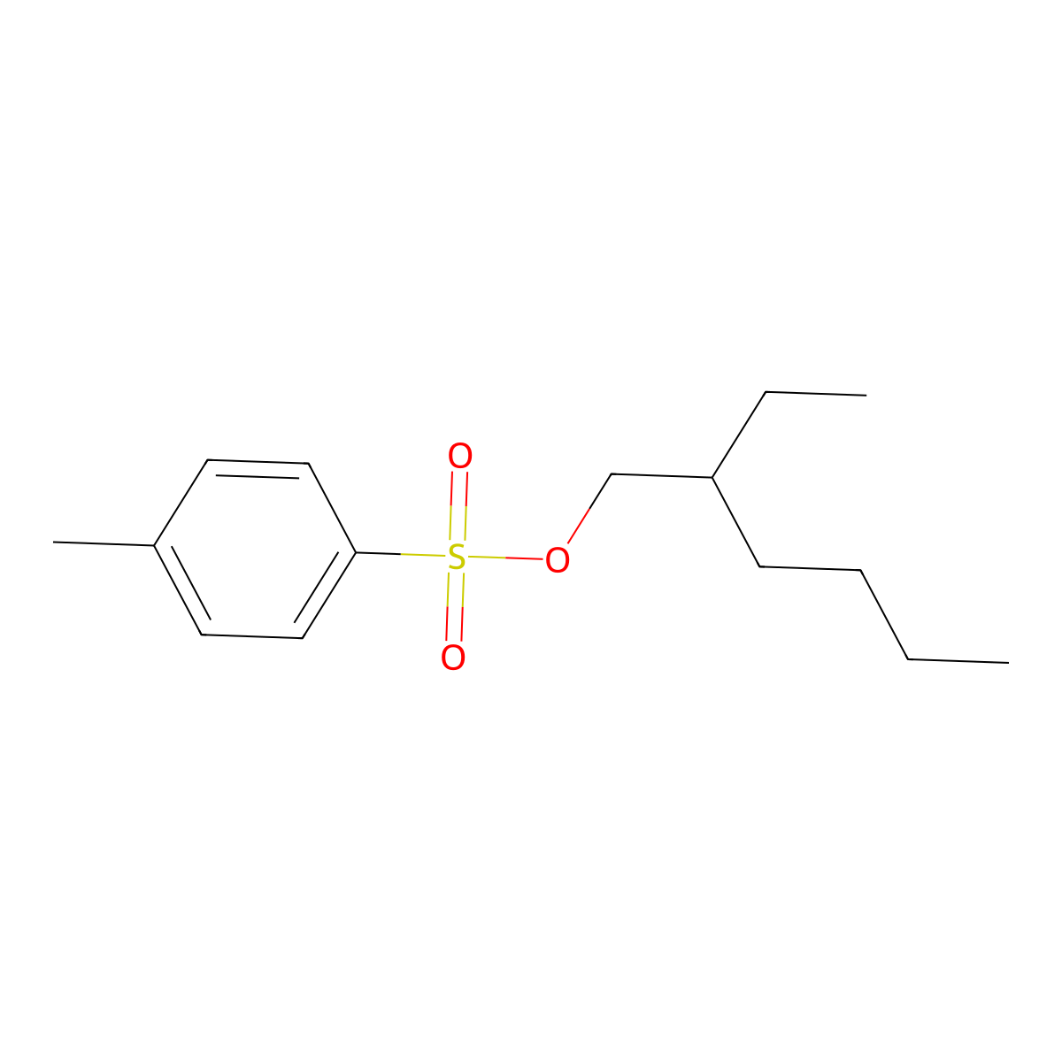 2-Ethylhexyl p-toluenesulfonate molecular structure, CAS 78016-72-5
