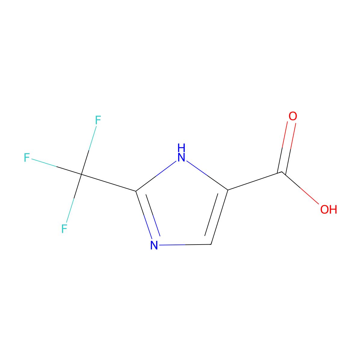 2-(Trifluoromethyl)-1H-imidazole-5-carboxylic acid molecular structure, CAS 78016-98-5