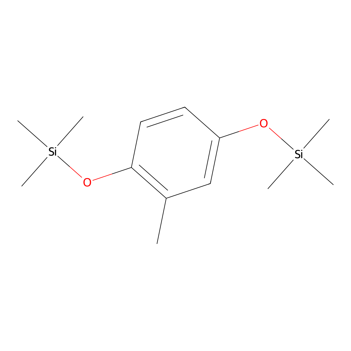 2-Methyl-1,4-bis(trimethylsiloxy)benzene molecular structure, CAS 78018-53-8