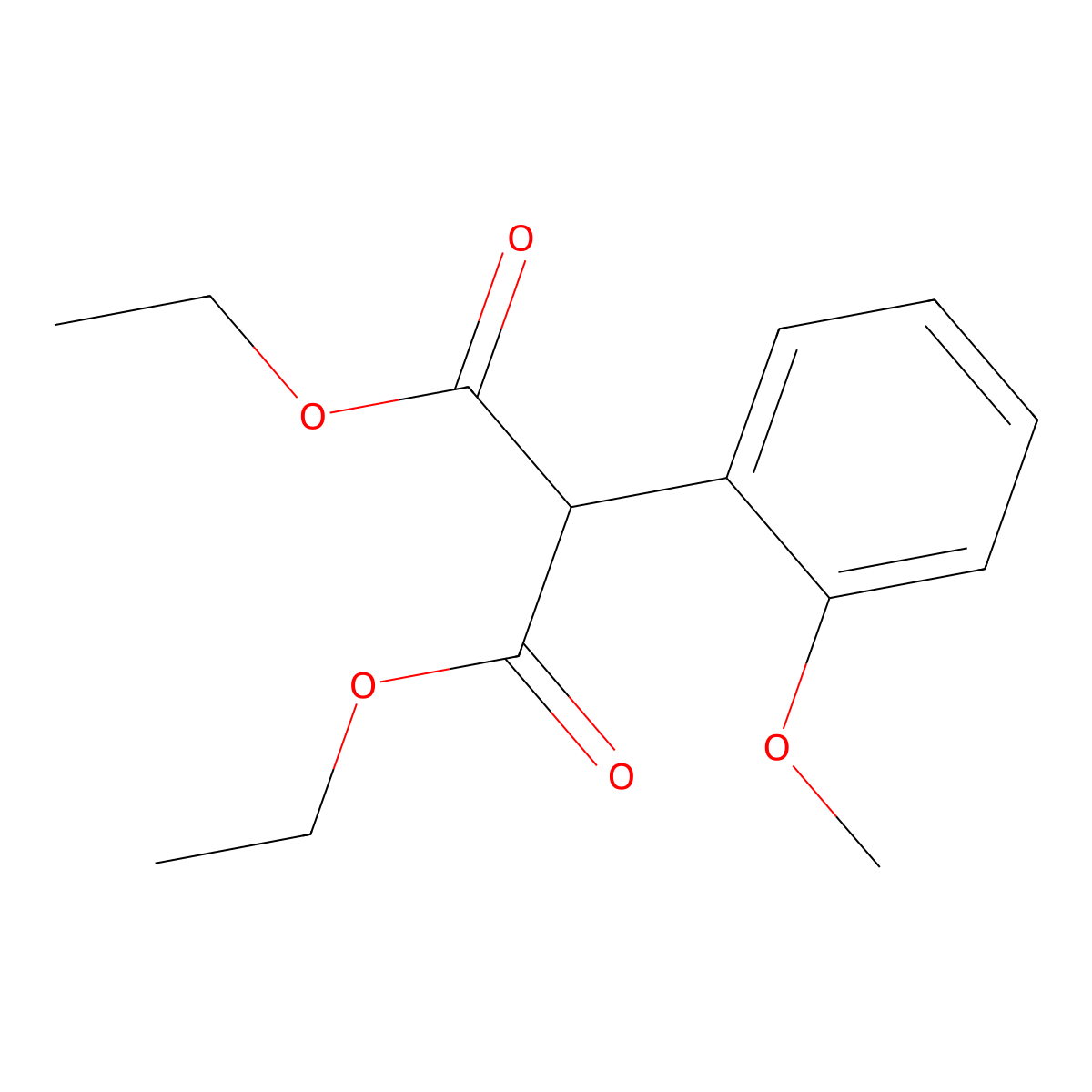 Diethyl 2-(2-methoxyphenyl)malonate molecular structure, CAS 78024-74-5