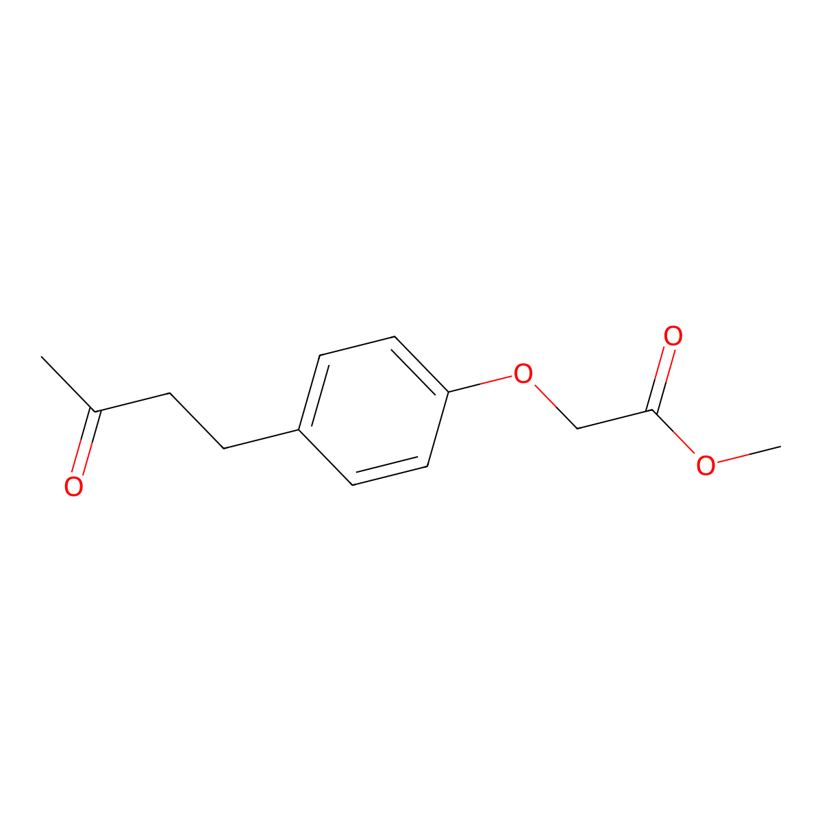 Methyl [4-(3-Oxobutyl)phenoxy]acetate molecular structure, CAS 78069-49-5
