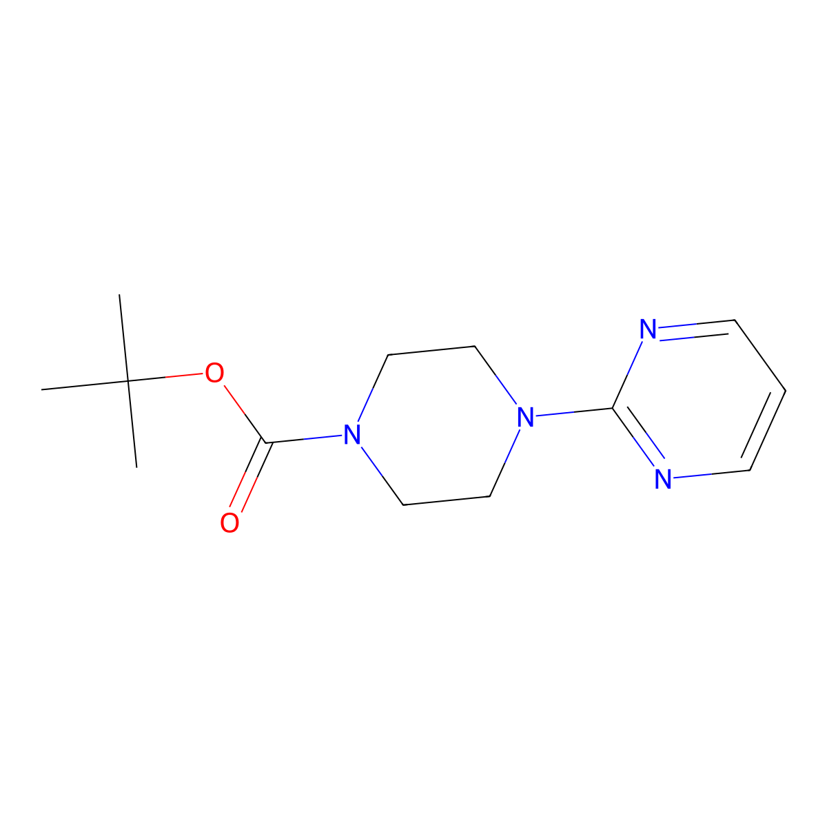 1-N-Boc-4-Pyrimidin-2-yl-piperazine molecular structure, CAS 780705-64-8