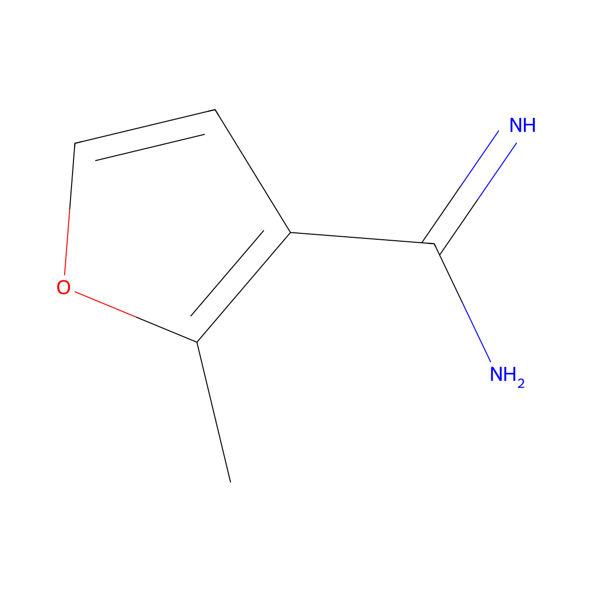 2-Methylfuran-3-carboximidamide molecular structure, CAS 780720-10-7