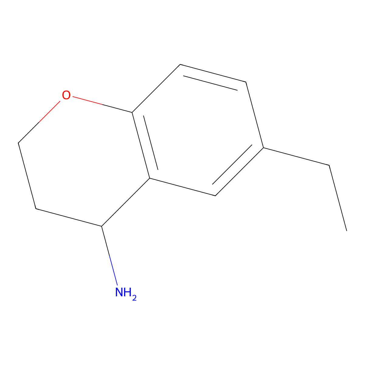 6-Ethylchroman-4-amine molecular structure, CAS 780734-91-0
