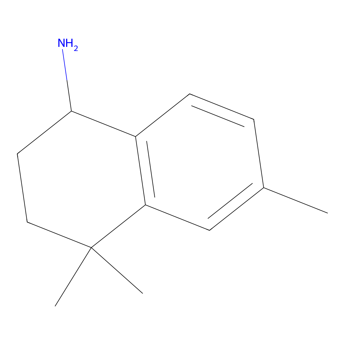 4,4,6-Trimethyl-1,2,3,4-tetrahydronaphthalen-1-amine molecular structure, CAS 780738-15-0