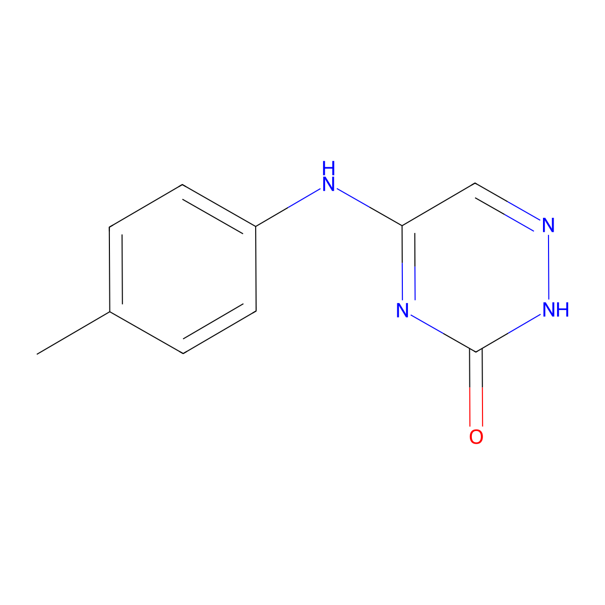 5-(p-Tolylamino)-1,2,4-triazin-3-ol molecular structure, CAS 780755-43-3