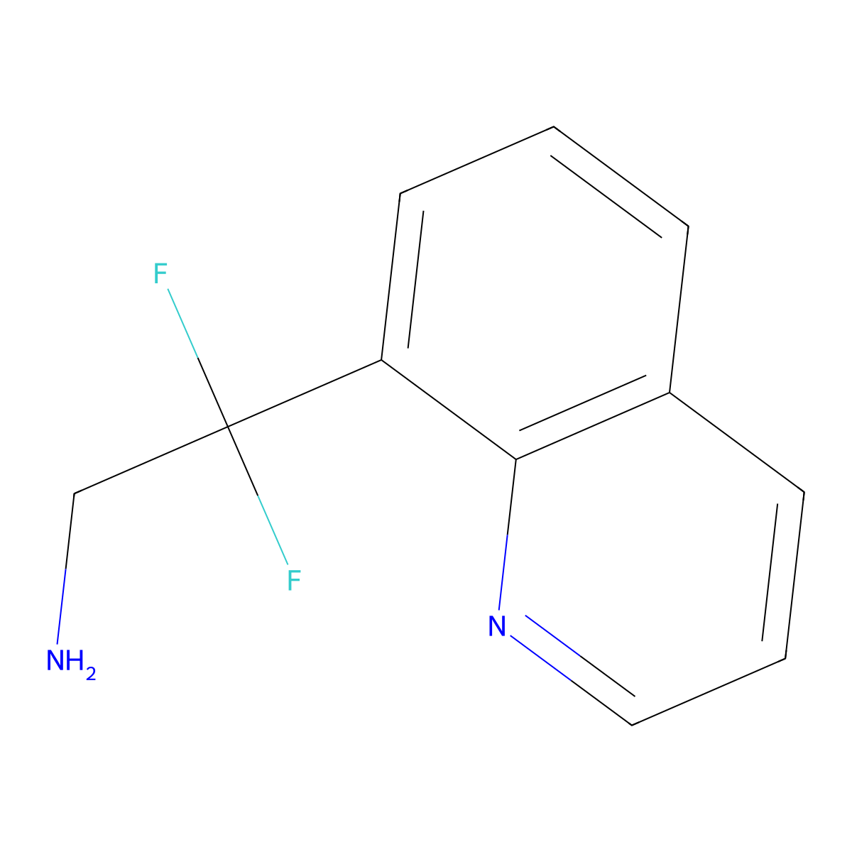 2,2-Difluoro-2-(quinolin-8-YL)ethanamine molecular structure, CAS 780769-67-7
