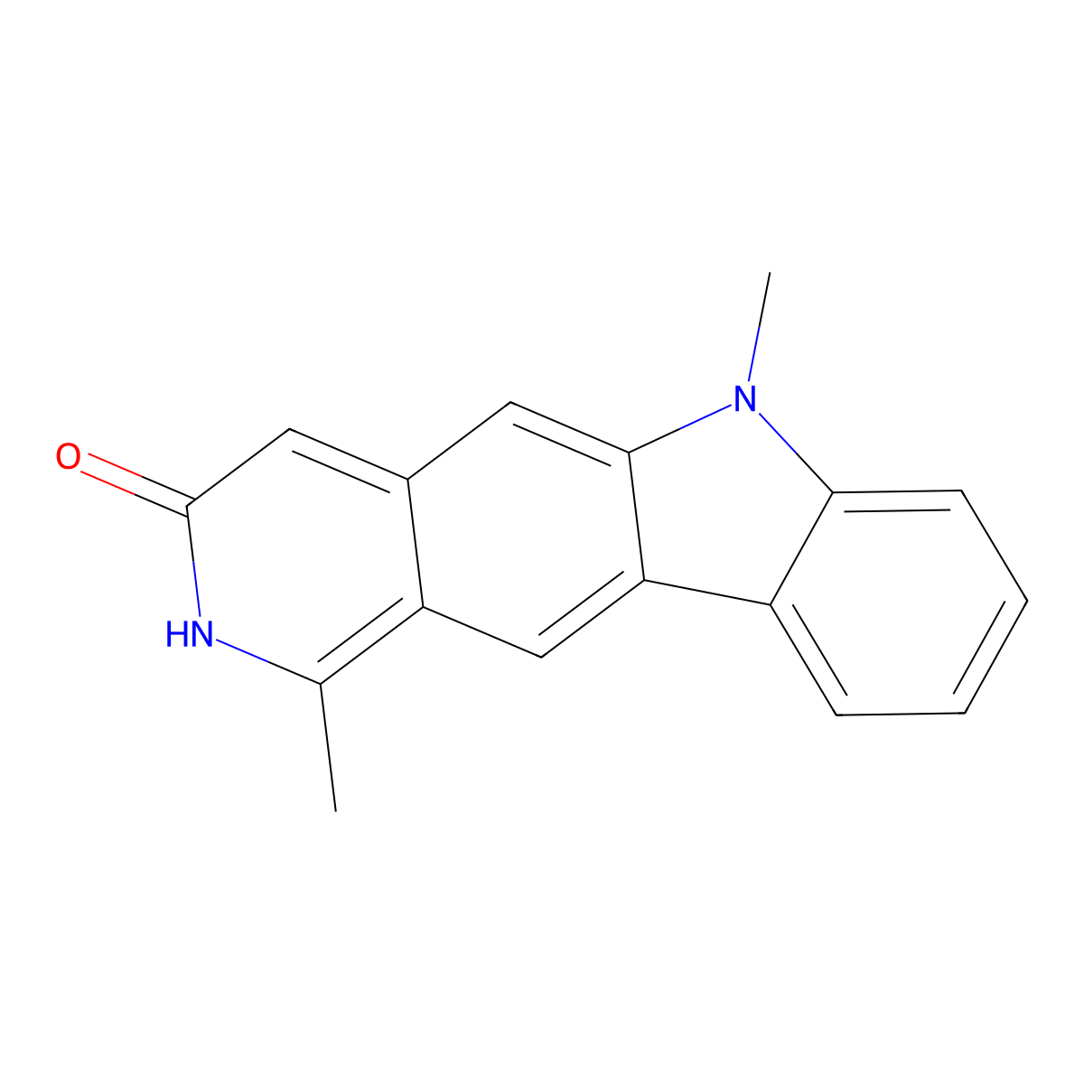 1,6-dimethyl-6H-pyrido[4,3-b]carbazol-3-ol molecular structure, CAS 780783-69-9