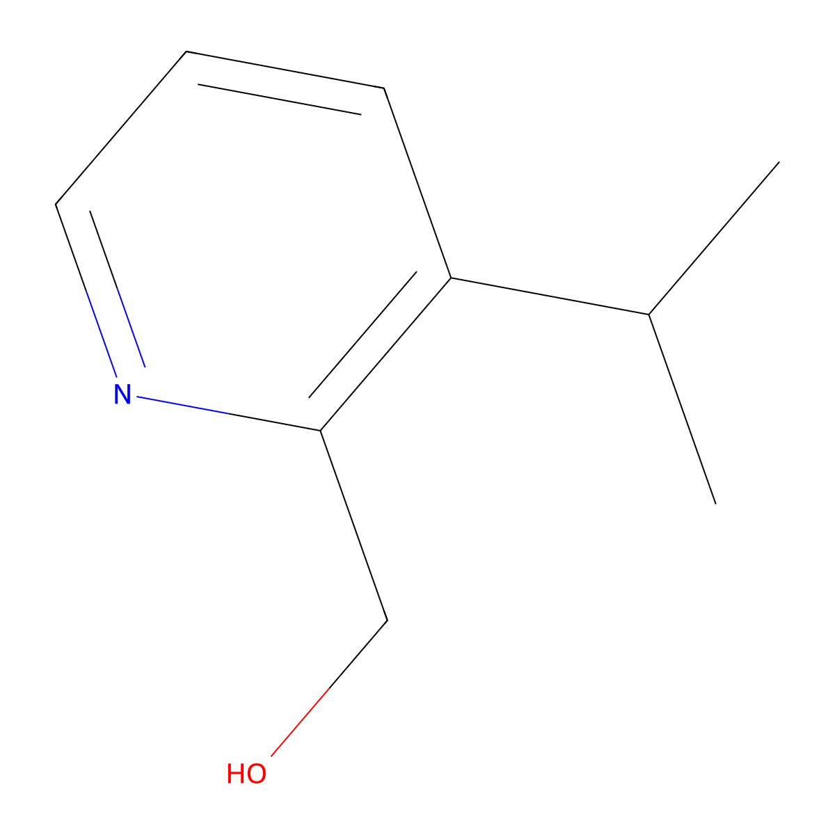 (3-Isopropylpyridin-2-YL)methanol molecular structure, CAS 780800-73-9