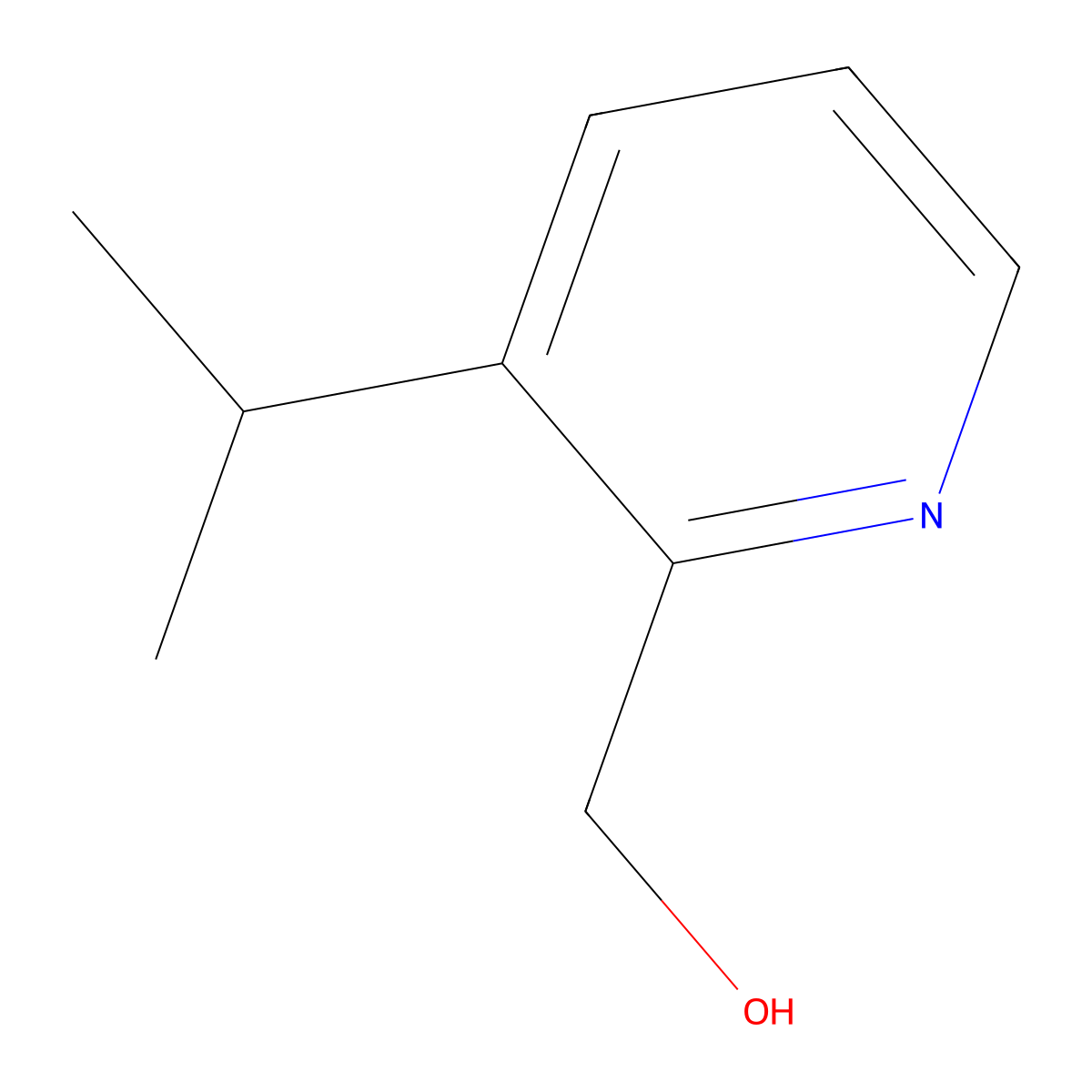 (3-Isopropylpyridin-2-YL)methanol molecular structure, CAS 780800-73-9