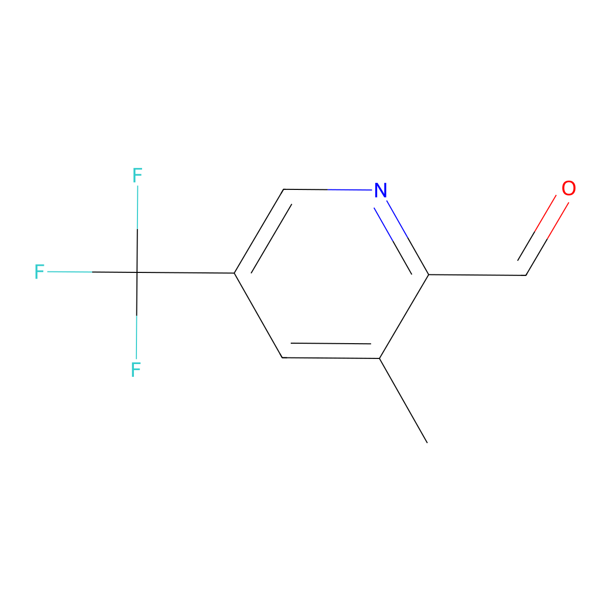 3-Methyl-5-(trifluoromethyl)picolinaldehyde molecular structure, CAS 780800-84-2