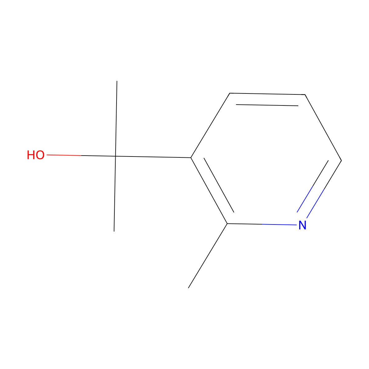 2-(2-Methylpyridin-3-yl)propan-2-ol molecular structure, CAS 780800-92-2