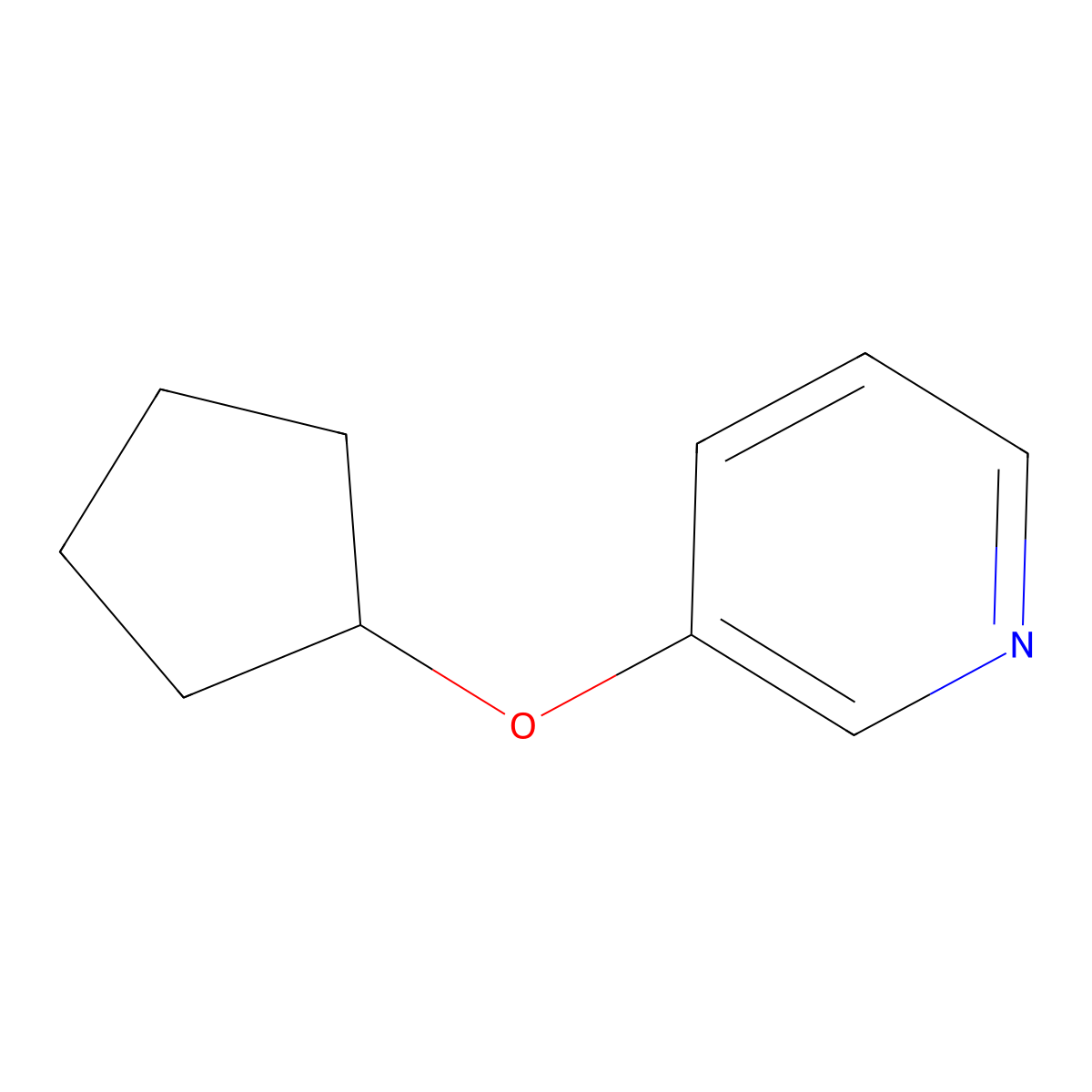 3-(Cyclopentyloxy)pyridine molecular structure, CAS 780800-97-7