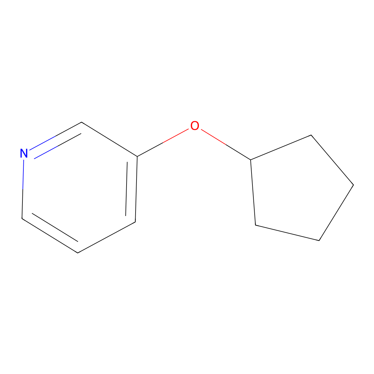 3-(Cyclopentyloxy)pyridine molecular structure, CAS 780800-97-7