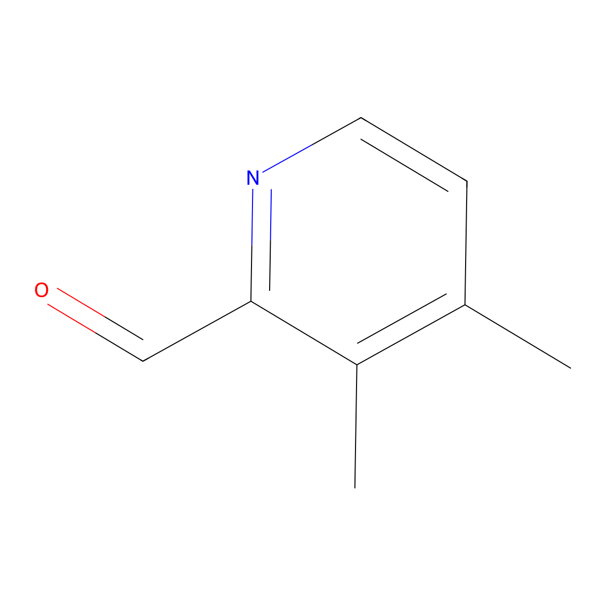 3,4-Dimethylpyridine-2-carbaldehyde molecular structure, CAS 780801-25-4