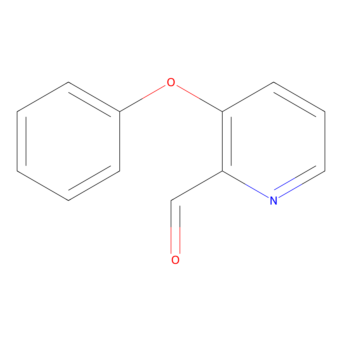 3-Phenoxypicolinaldehyde molecular structure, CAS 780801-28-7