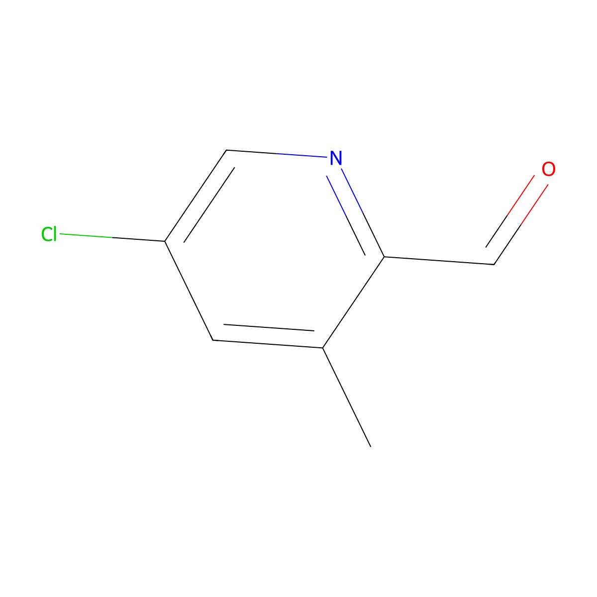 5-Chloro-3-methylpicolinaldehyde molecular structure, CAS 780801-55-0