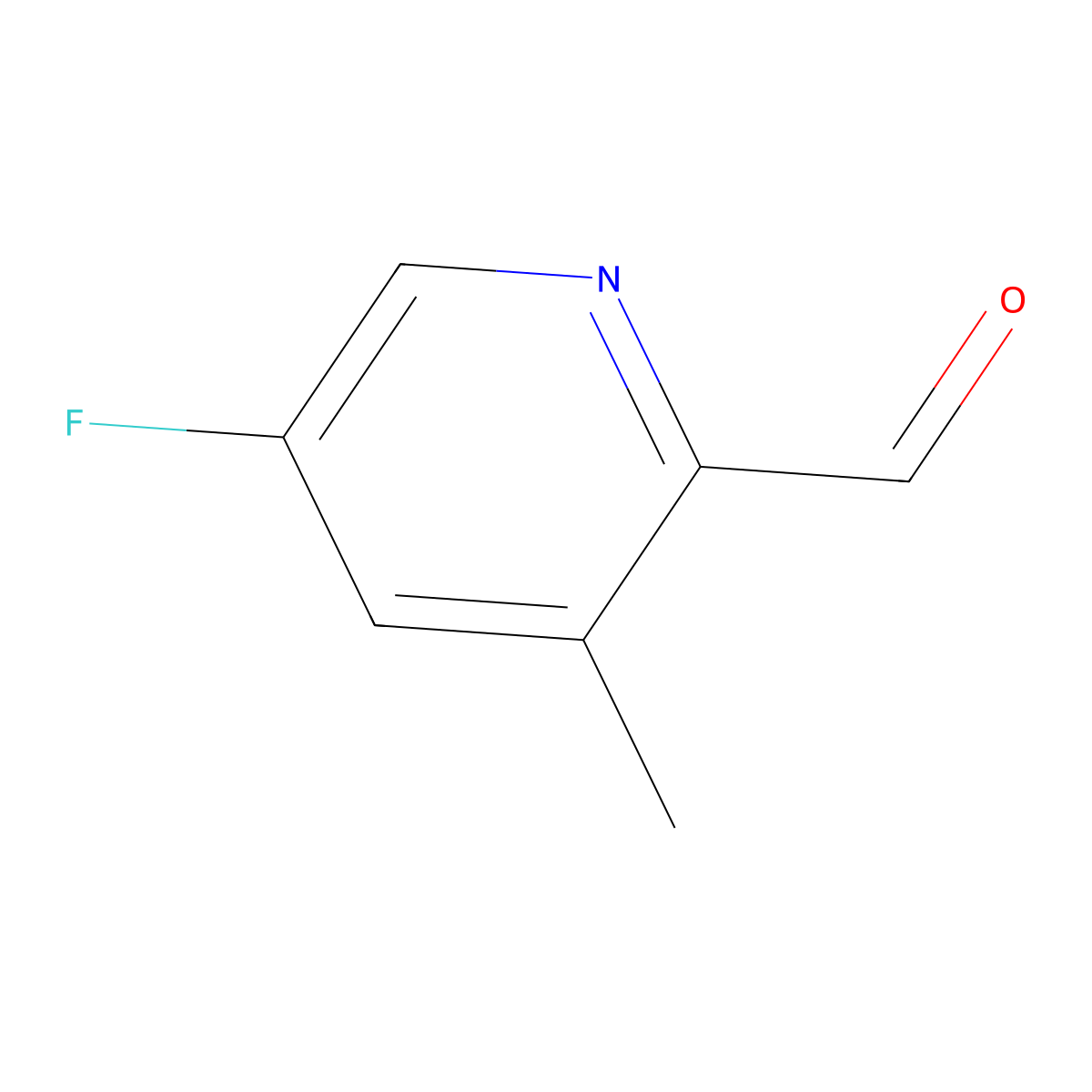 5-Fluoro-3-methylpyridine-2-carbaldehyde molecular structure, CAS 780801-57-2