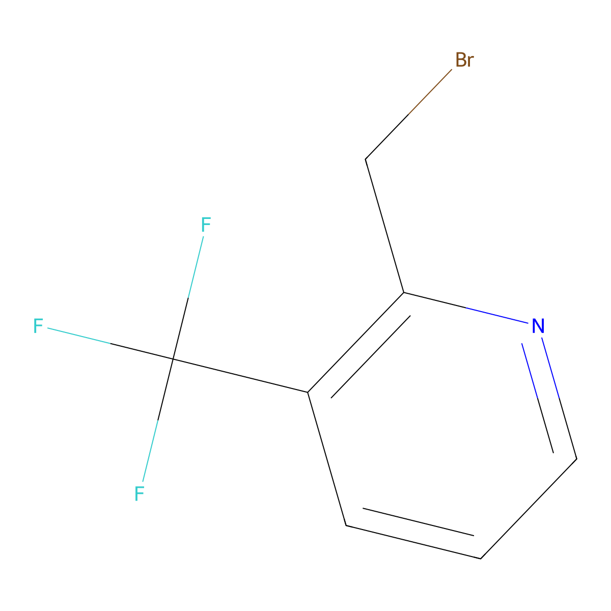 2-(Bromomethyl)-3-(trifluoromethyl)pyridine molecular structure, CAS 780802-57-5