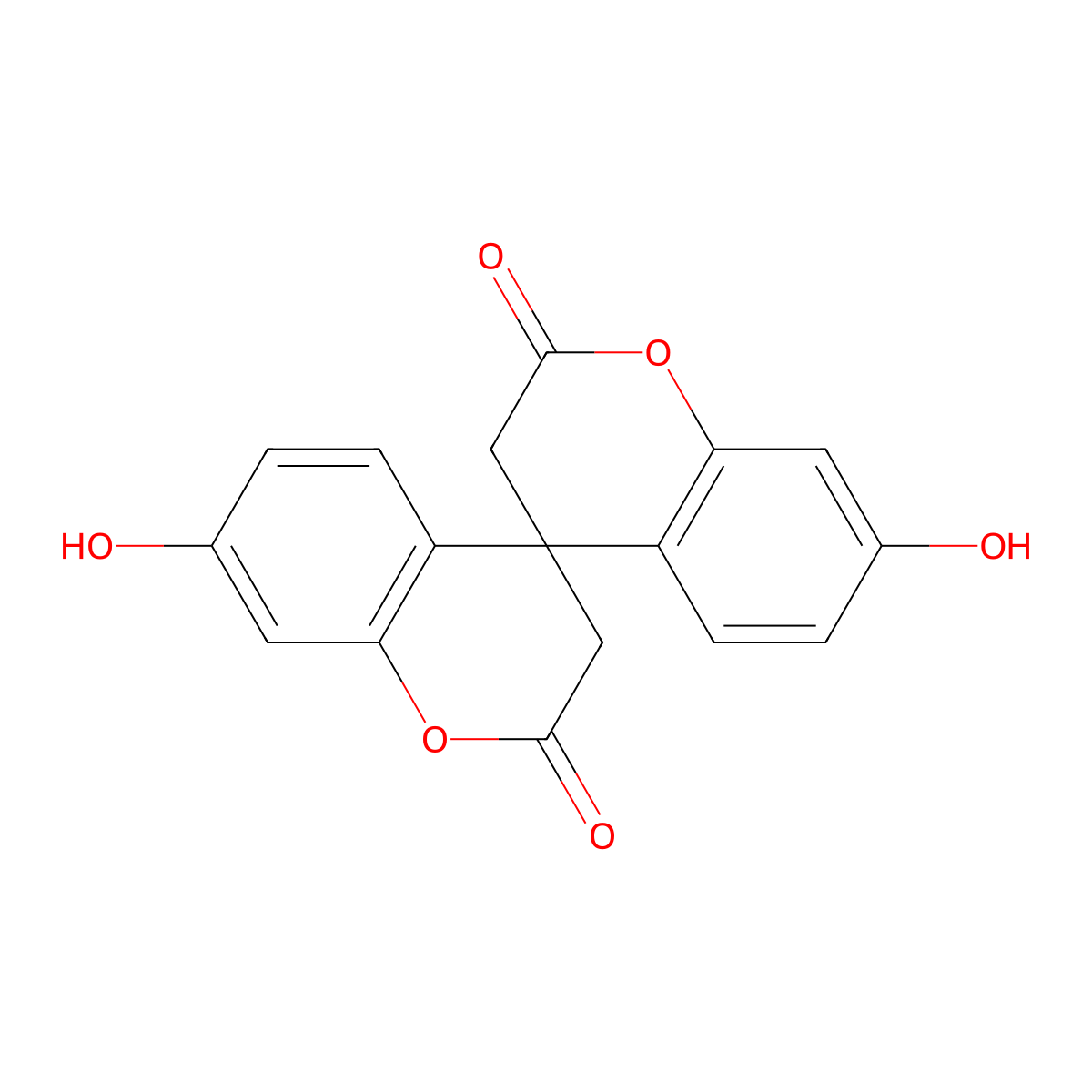 7,7'-dihydroxy-4,4'-spirobi[chromene]-2,2'(3H,3'H)-dione molecular structure, CAS 780821-74-1