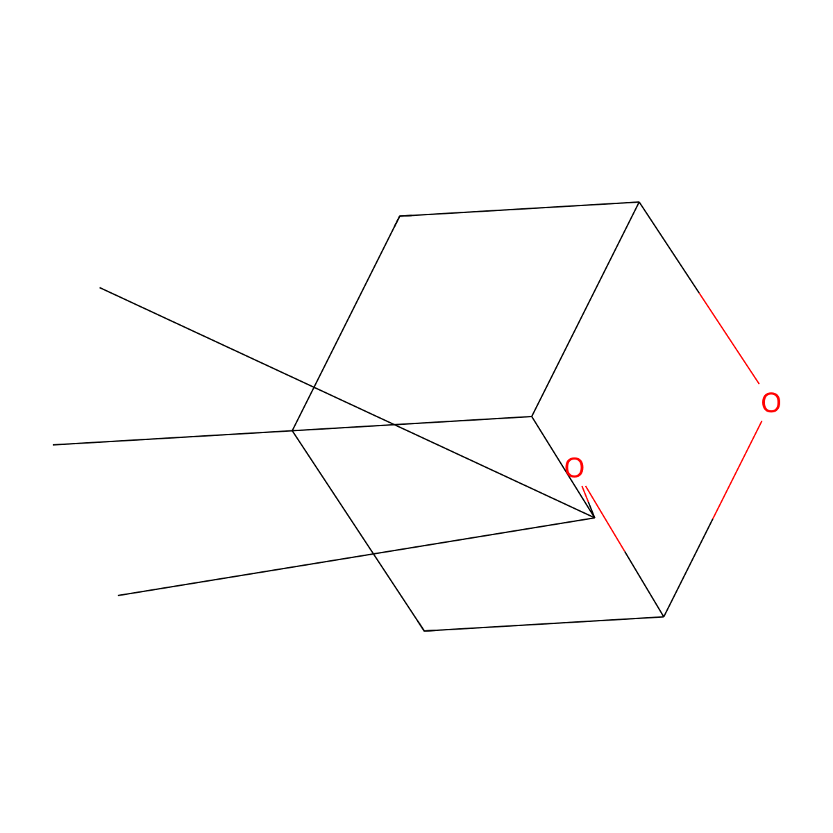 3,3,7-Trimethyl-4,9-dioxatricyclo(3.3.1.02,7)nonane molecular structure, CAS 78087-36-2