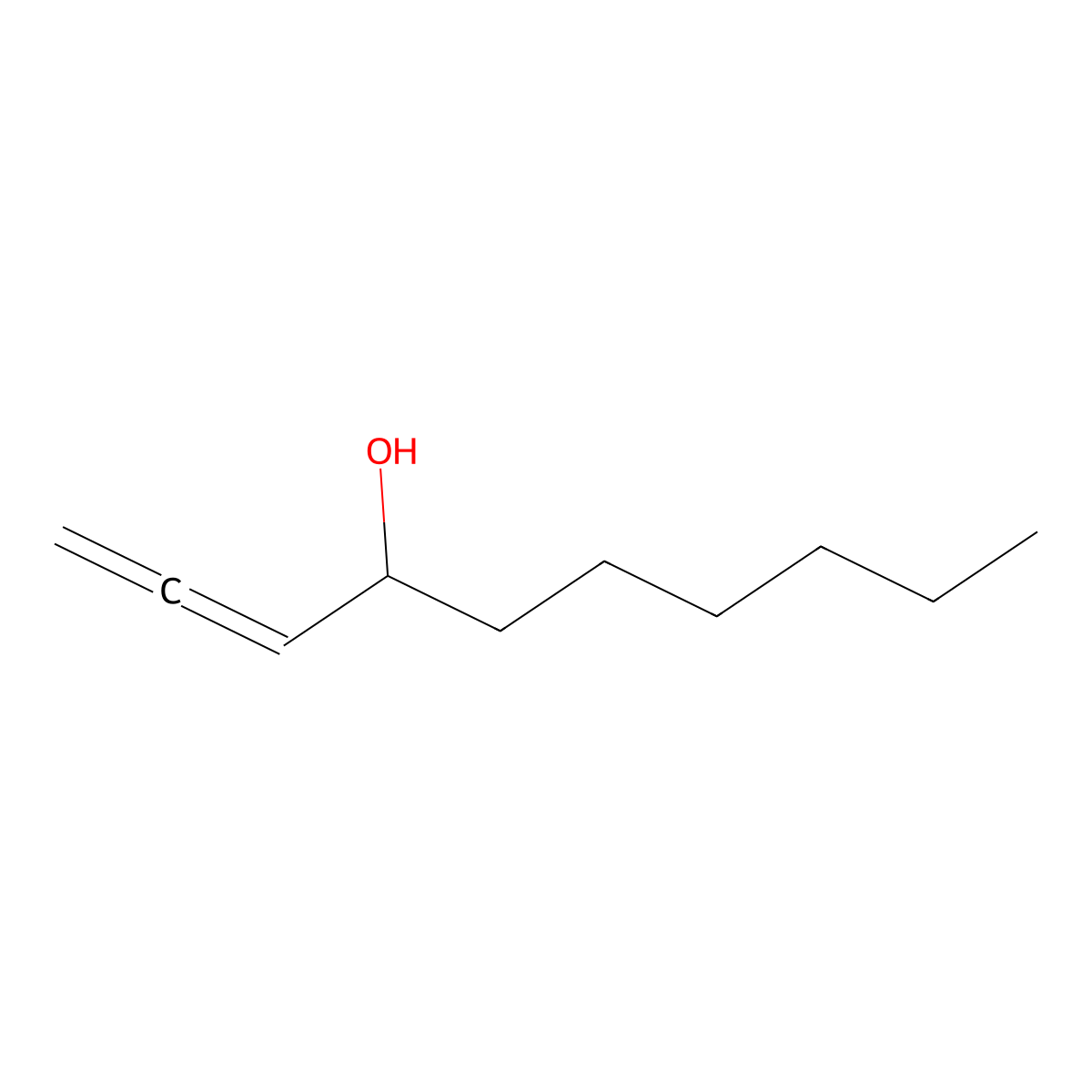 1,2-Decadien-4-ol molecular structure, CAS 78094-59-4