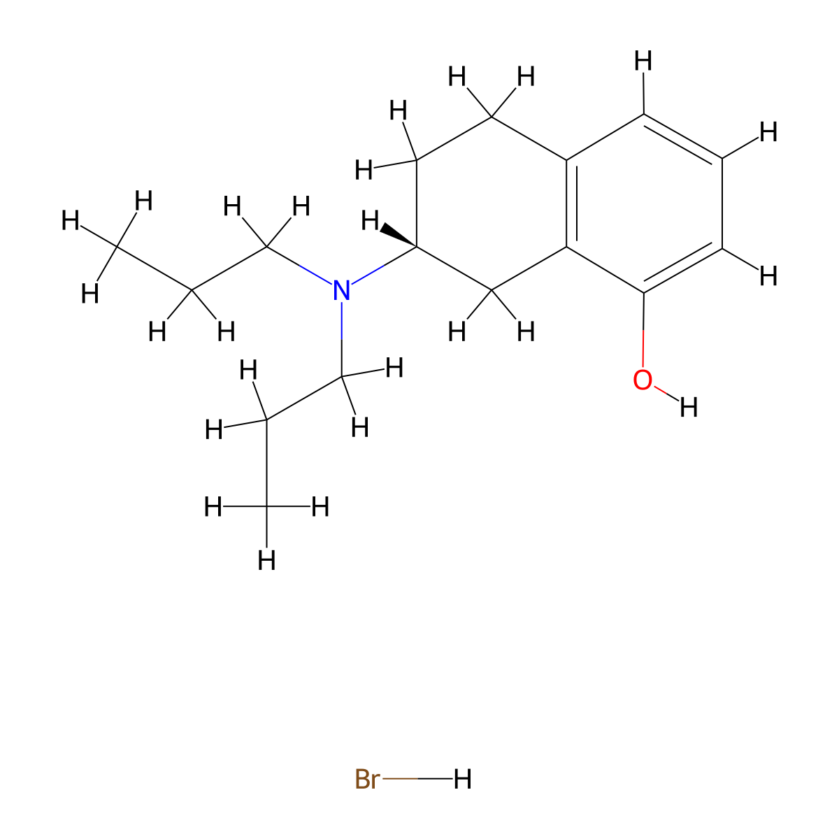 (R)-(+)-8-Hydroxy-DPAT hydrobromide molecular structure, CAS 78095-19-9