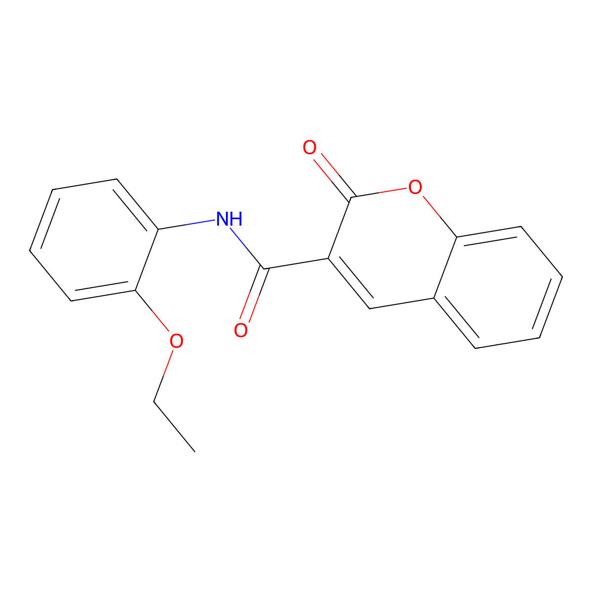 N-(2-ethoxyphenyl)-2-oxo-2H-chromene-3-carboxamide molecular structure, CAS 78095-60-0